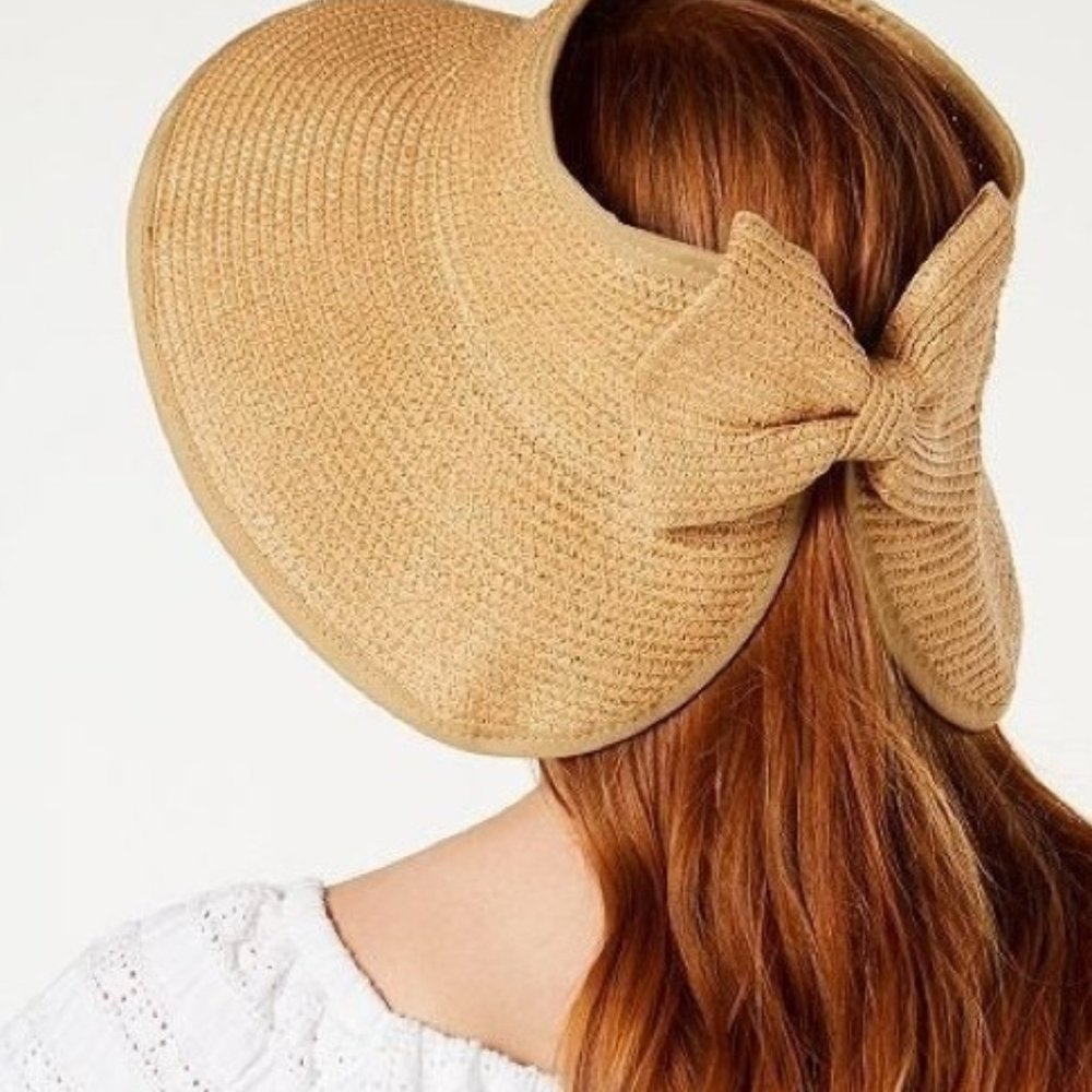 Packable Roll-Up Sun Visor Beach Strap hat
